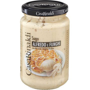 Salsa Casa Rinaldi Alfredo Con Setas Tarro 320 Gr