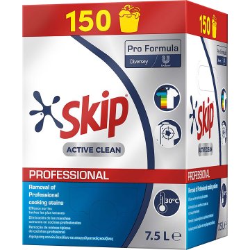 Detergente Skip Active Clean Bag In Box 7.5 Lt 150 Lavados