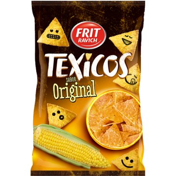 Tortilla Chips Frit Ravich Texicos Orginal Bolsa 130 Gr