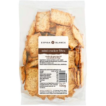 Crackers Espiga Blanca Mini Fibra Tostado 150 Gr