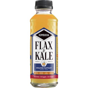 Kombucha Flax&kale Orange Fantasy Botella 400 Ml