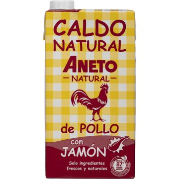 Caldo Aneto Pollo Con Jamón Brik 1 Lt