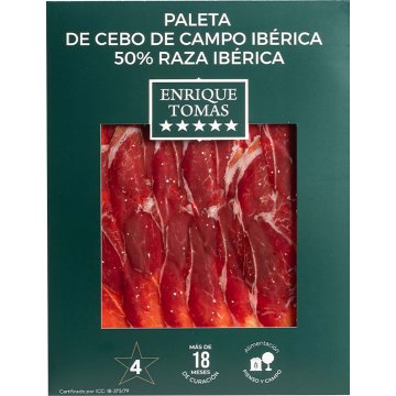 Paleta Enrique Tomás De Cebo Ibérica 50% Loncheado Al Vacío 80 Gr