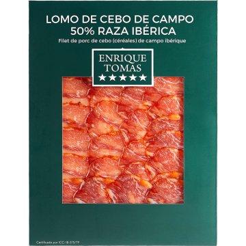 Lomo Enrique Tomás De Cebo Ibérico 50% Loncheado Al Vacío 80 Gr