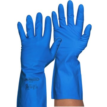 Guantes Rubberex Nitrilo Azul Paquete T-m 12 Pares