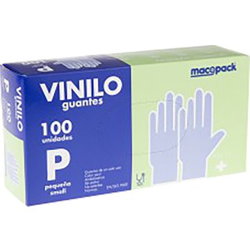 Guantes Vinilo Pequeños Estuche 100 U