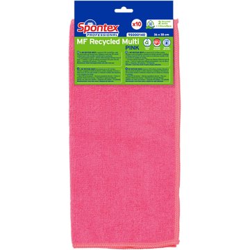 Baieta Spontex Mf Recycled Multi Rosa 38x40 Pack 5