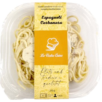 Espaguetis Rostitot Gourmet Carbonara Bandeja 2 Kg