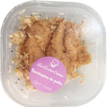 Escalopins De Pollastre Rostitot Gourmet Amb Arròs Safata 250 Gr