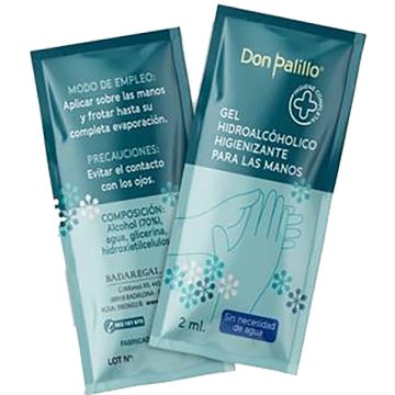 Gel Hidroalcohòlico Don Palillo Monodosi 2 Ml Estoig 300 U