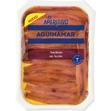 Anchoas Aguinamar En Aceite Bandeja 80 Gr