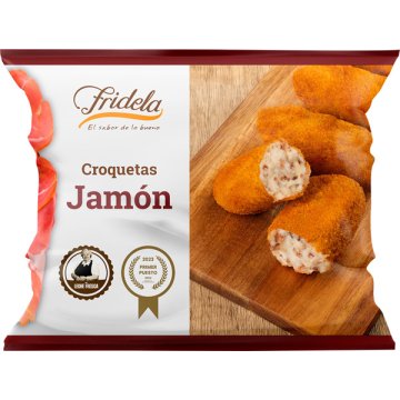 Croquetas Fridela Jamón Curado Congeladas Bolsa 500 Gr