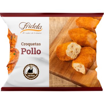 Croquetas Fridela Pollo Congeladas Bolsa 500 Gr