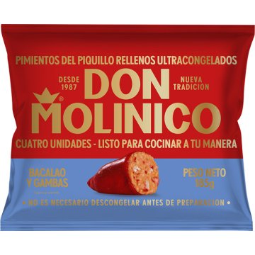 Pebrot Piquillo Don Molinico Farcits Bacallà I Gambes Congelats 1 Kg