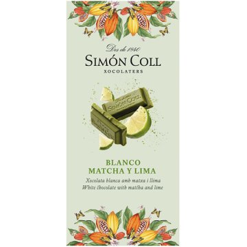 Xocolata Simón Coll Blanc Matxa I Llima Rajola 85 Gr