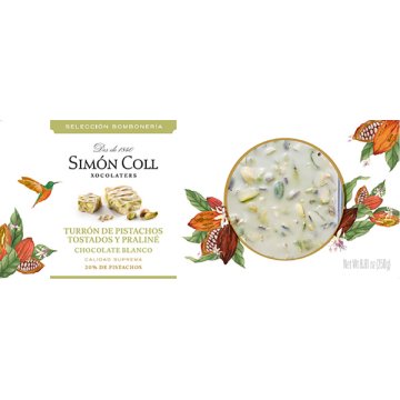 Torró Simón Coll Gamma Blanca Xoc Blanca,festucs I Praliné 250 Gr