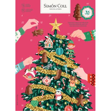 Calendari D'advent Simón Coll 3d Arbre De Nadal 216 Gr