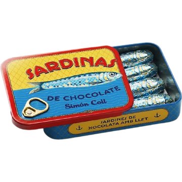 Sardines De Xocolata Simón Coll Amb Llet Llauna 32 Gr