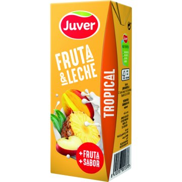 Suc Juver Fruita + Llet Tropical Brik 20 Cl Pack 6