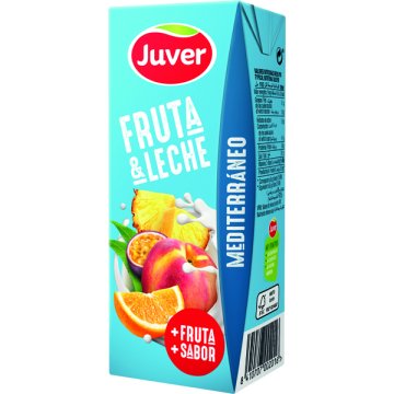 Zumo Juver Fruta+leche Mediterráneo Brik 20 Cl Pack 6