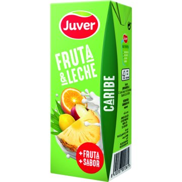 Zumo Juver Fruta+leche Caribe Brik 20 Cl Pack 6