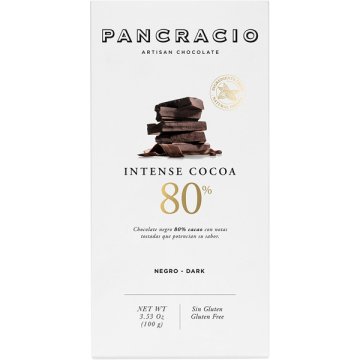 Chocolate Pancracio Intense Cocoa 80% Negro Tableta 100 Gr
