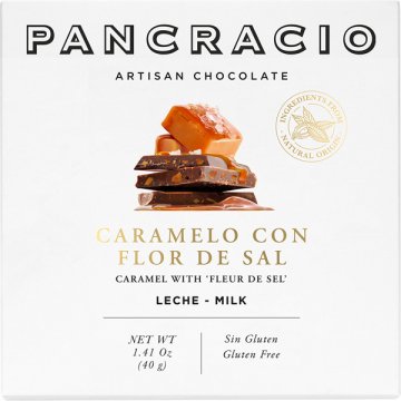 Chocolate Pancracio Caramelo Y Flor De Sal C/leche Tableta 40 Gr