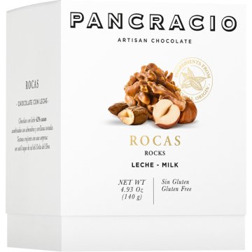 Xocolata Pancracio Rocas Amb Llet Box 140 Gr