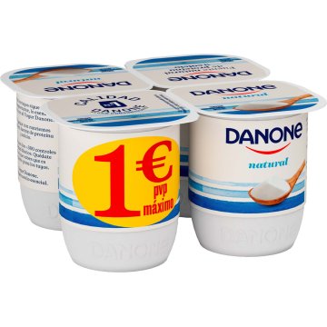 Iogurt Danone Natural Pack 4 Flash 1 Euro