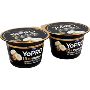 Iogurt Danone Yopro Cullera Plàtan-mantega De Cacauet 160 Gr Pack-100
