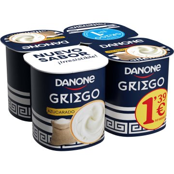 Iogurt Danone Grec Natural Ensucrat 110 Gr Pack 4