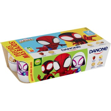 Iogurt Danone Maduixa-macedònia-llimona-galeta 120 Gr Pack 8