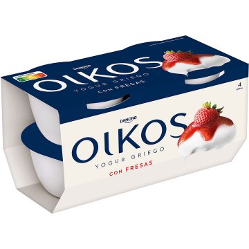 Yogur Danone Oikos Fresa 110 Gr Pack 4