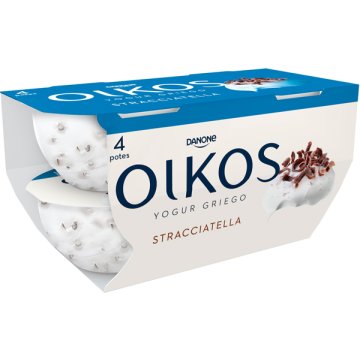 Yogur Danone Oikos Straciatella 110 Gr Pack 4