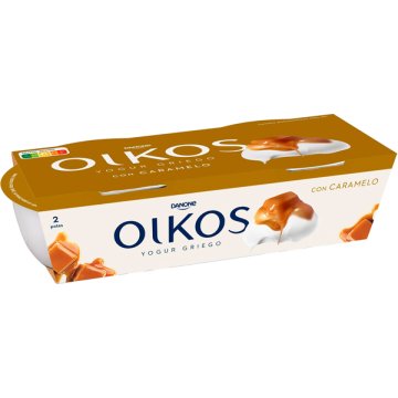 Yogur Danone Oikos Caramelo 110 Gr Pack 2