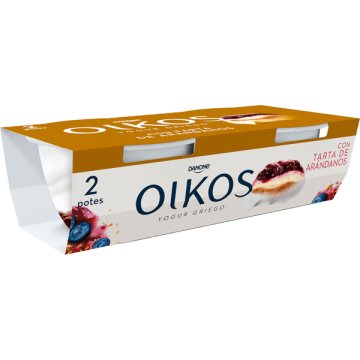 Yogur Danone Oikos Tarta De Arándanos 110 Gr Pack 2