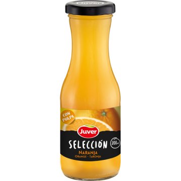 Suc Juver Selecció Taronja Amb Polpa Vidre 200 Ml Sr