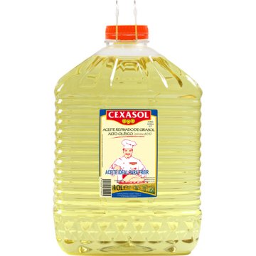 Aceite De Girasol Cexasol Alto Oleico Garrafa Pet 10 Lt