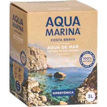 Agua De Mar Aquamarina Costa Brava Hipertónica Bib 3 Lt