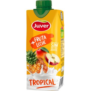 Suc Juver Fruita + Llet Tropical Brik 33 Cl
