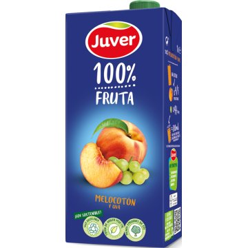 Zumo Juver 100% Melocotón-uva-manzana Mini Brik 20 Cl