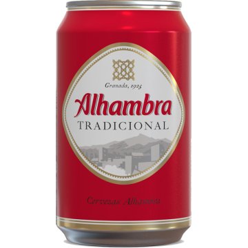 Cerveza Alhambra Tradicional Lata 33 Cl