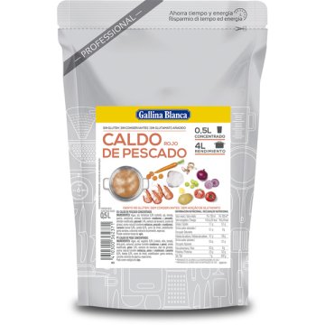 Caldo Gallina Blanca Clean Fumet Rojo Líquido Concentrado Doy-pack 50 Cl