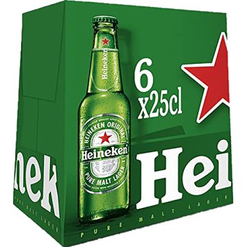 Cerveza Heineken 25 Cl Pack-6