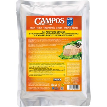 Atun Campos Aceite Girasol Pouch Bolsa 1 Kg