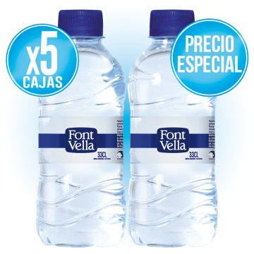 5 CAIXES FONT VELLA 33CL (35 U) A PREU ESPECIAL