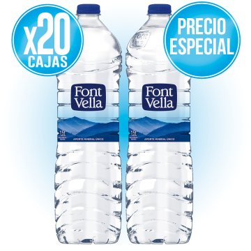 20 CAIXES FONT VELLA 1,5 LT (6 U) A PREU ESPECIAL