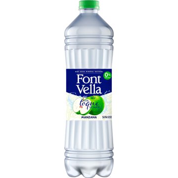 Agua Font Vella Con Toque De Sabor Manzana Pet 1.15 Lt