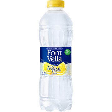Agua Font Vella Con Toque De Sabor Limón Pet 50 Cl