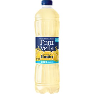 Aigua Font Vella Zero Sucres Amb Suc De Llimona Pet 1.15 Lt